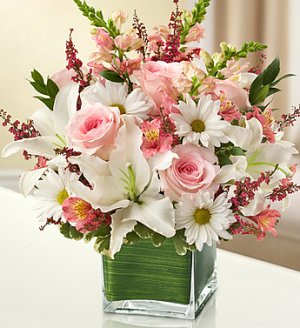 Pretty in Pink Cube Bouquet