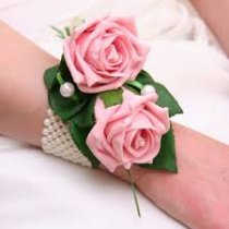Pink Double Rose Corsage