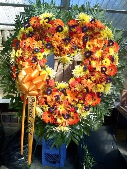 OH-3: Autumn Inspired Open Standing Heart