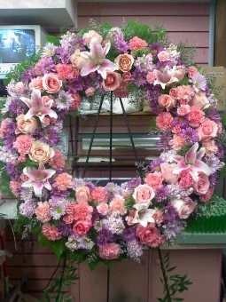 W-20: Charming Elegance Standing Wreath
