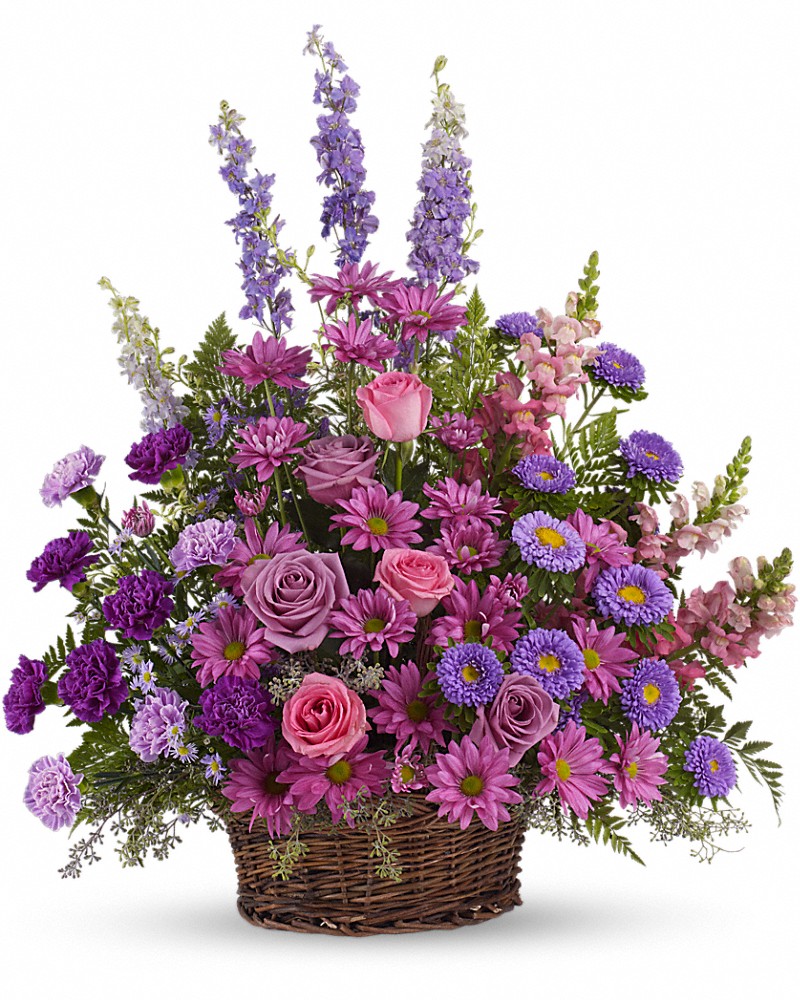 Gracious Lavender Flower Basket