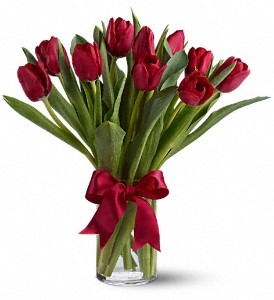 Radiantly Red Tulip Bouquet