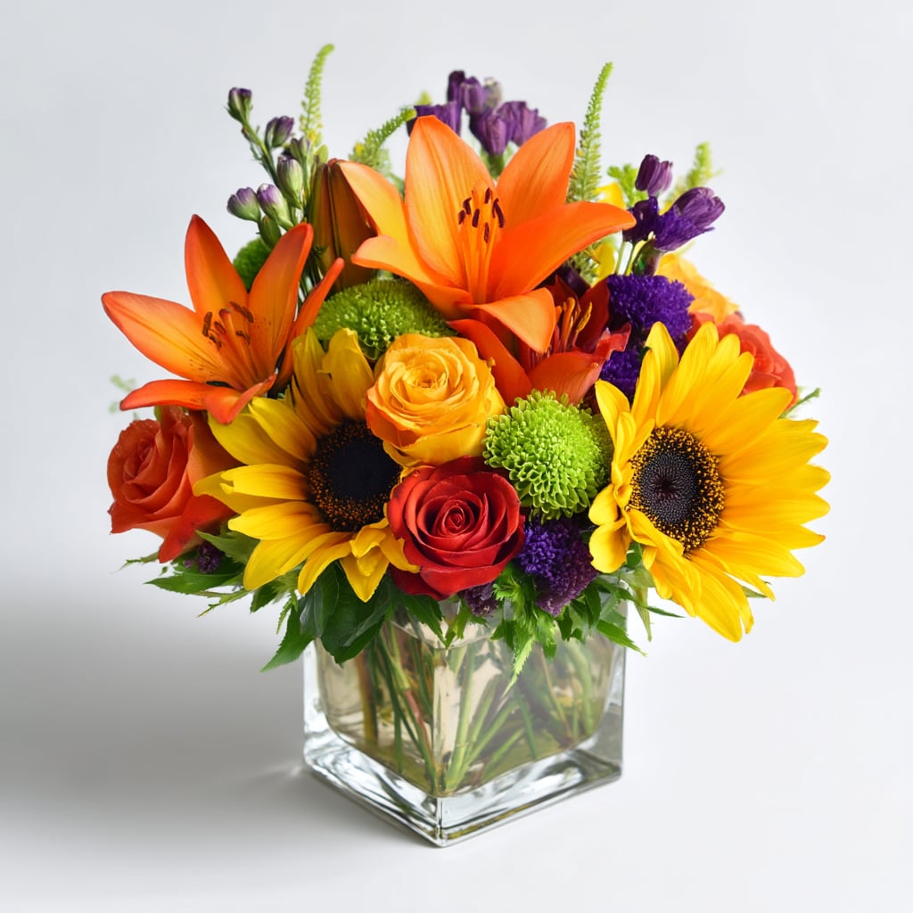 Color Me Cozy Cube Bouquet