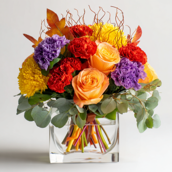 Thriller Stems Cube Bouquet