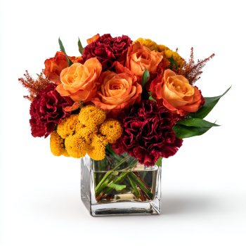 Crimson Spell Cube Bouquet